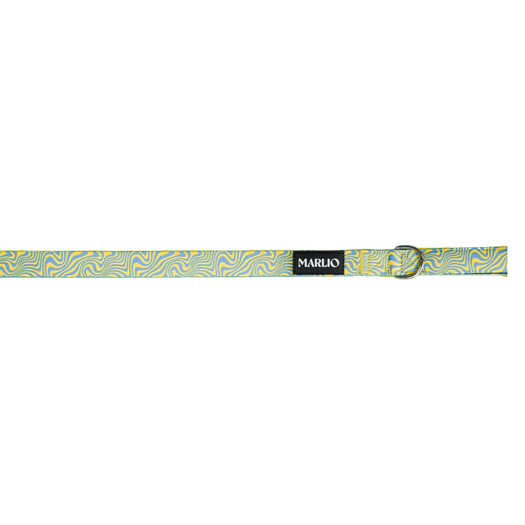 tendy dog leash with a trippy vibes pattern by Marlio